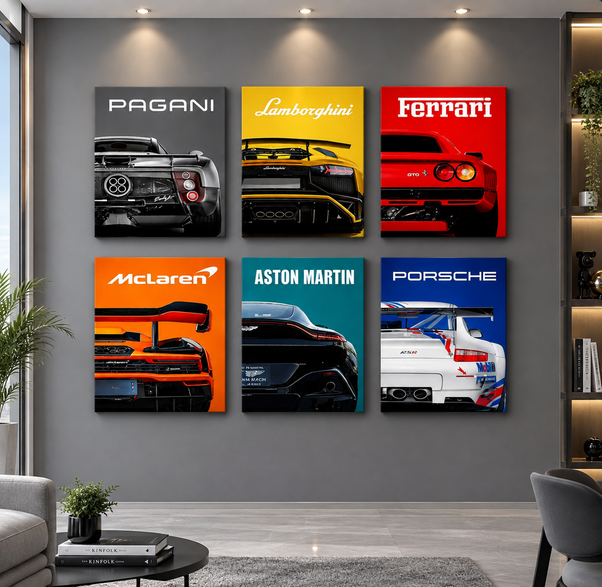 Set of 6 Premium Wall Art Photo Tiles – Modern Home Decor Sets 8×11