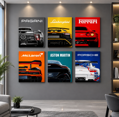 Set of 6 Premium Wall Art Photo Tiles – Modern Home Decor Sets 8×11